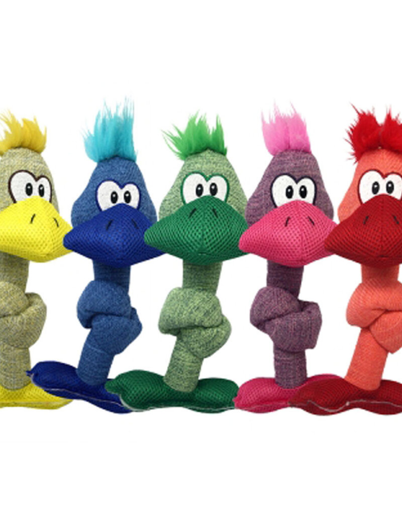 Multipet Knotted Duck - 11" - Assorted Colours