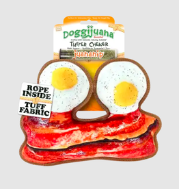 Doggijuana Doggijuana Tuffer Chewer Refillable Egg and Bacon Toy