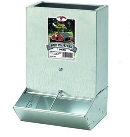 miller Miller Galvanized Piglet Feeder with 2 Holes - 7lb