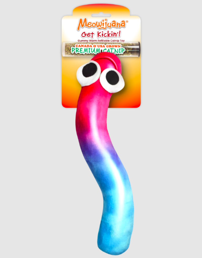 Meowijuana Meowijuana Get Kickin' Refillable Gummy Worm Kicker Toy