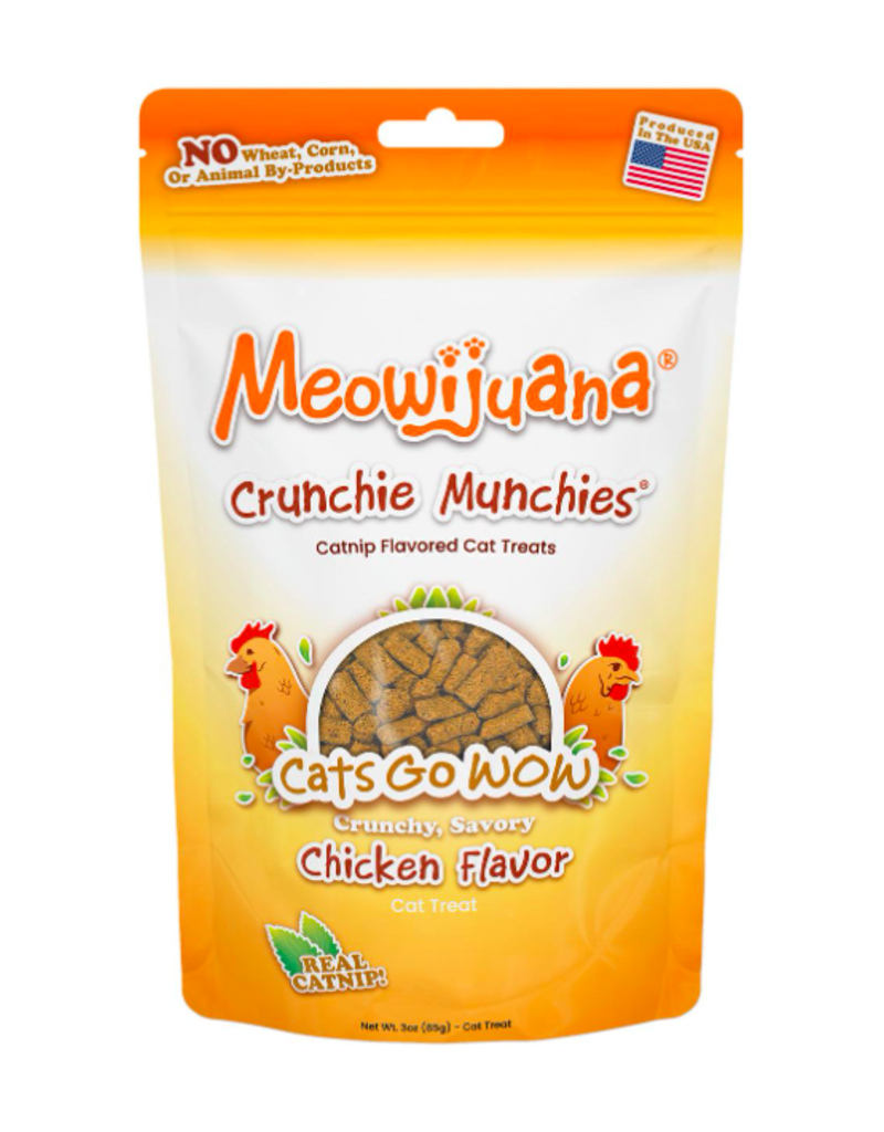 Meowijuana Meowijuana Crunchie Munchies Chicken Catnip Treats 3oz