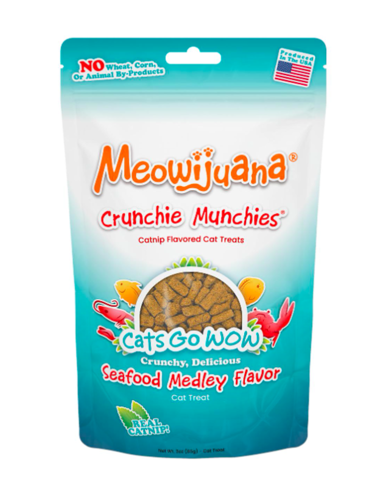 Meowijuana Meowijuana Crunchie Munchies Seafood Medley Catnip Treats 3oz