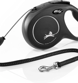 flexi Flexi Classic Cord Retractable Leash - Black - XS (3m)