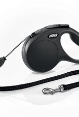 flexi Flexi Classic Cord Retractable Leash - Black - S (5m)