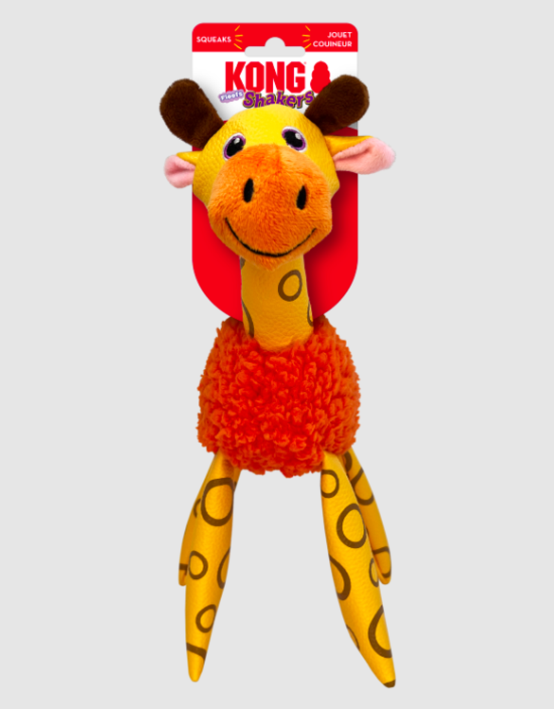 Kong Kong Floofs Shakers Giraffe Dog Toy - Medium