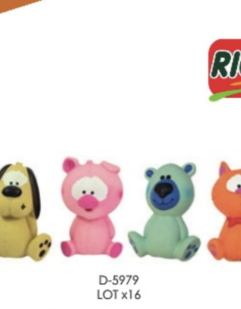 riga Riga Dog Toy Latex Animos - Assorted 1pc.