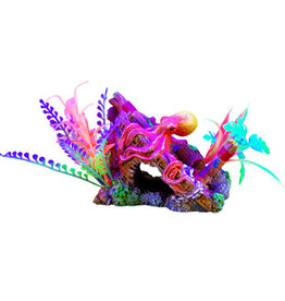 Marina Marina iGlo Ornament - Ship's Bow with Octopus and Plants 5.5"