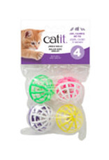 Catit Catit Jingle Balls with Bells - 4 pack