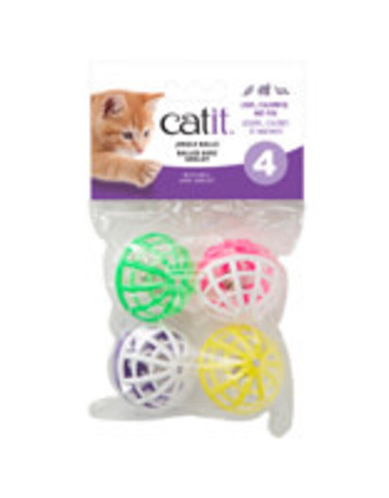 Catit Catit Jingle Balls with Bells - 4 pack