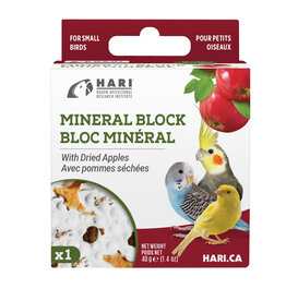hari Hari Mineral Block for Small Birds - Dried Apple - 40g - 1 pack