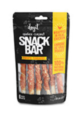 Dogit Dogit Snack Bar Rawhide - Chicken-Wrapped Twists - 6 pcs (10 cm/4 in)