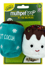 Multipet Hot Cocoa/Marshmallow 3" - 2pk