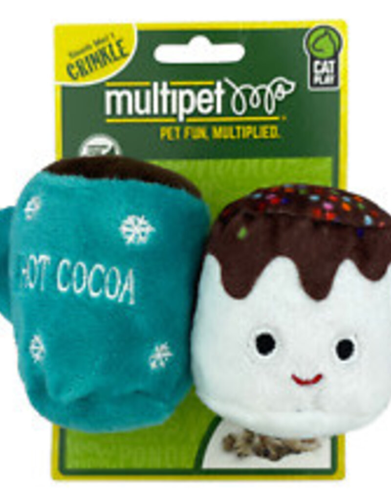 Multipet Hot Cocoa/Marshmallow 3" - 2pk