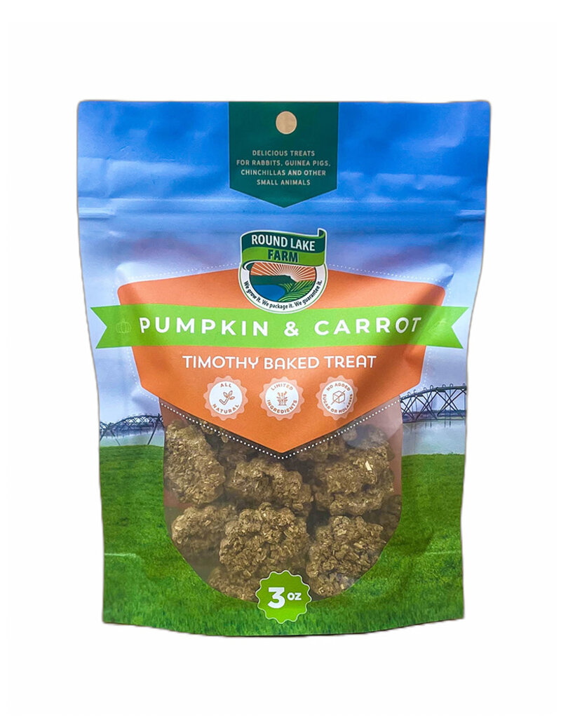 Round Lake Farm Round Lake Farm Timothy Baked Treats - Carrot & Pumpkin 3 oz