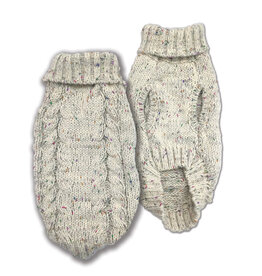 Doggie-Q Doggie-Q Double Knit Multi Colour Marled Sweater - Beige 8"