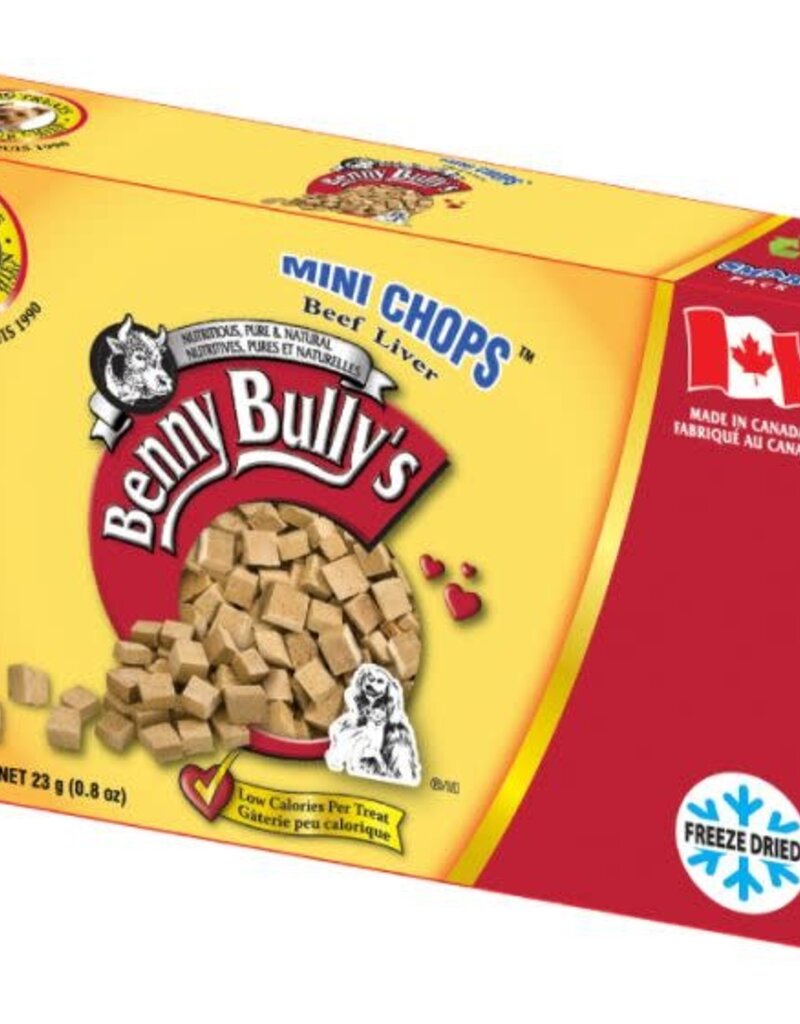 Benny Bully Benny Bully's Smart Packs Mini Chops Original Beef Liver 18g