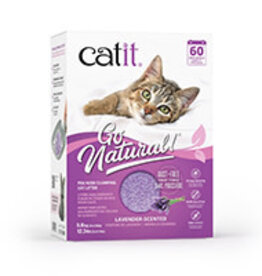 Catit Catit Go Natural! Pea Husk Clumping Cat Litter - Lavender - 5.6 kg (12.3 lbs) Box