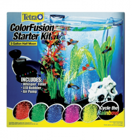 Tetra Betta Tetra Colorfusion Half Moon Kit with LED Bubbler - 3 Gal