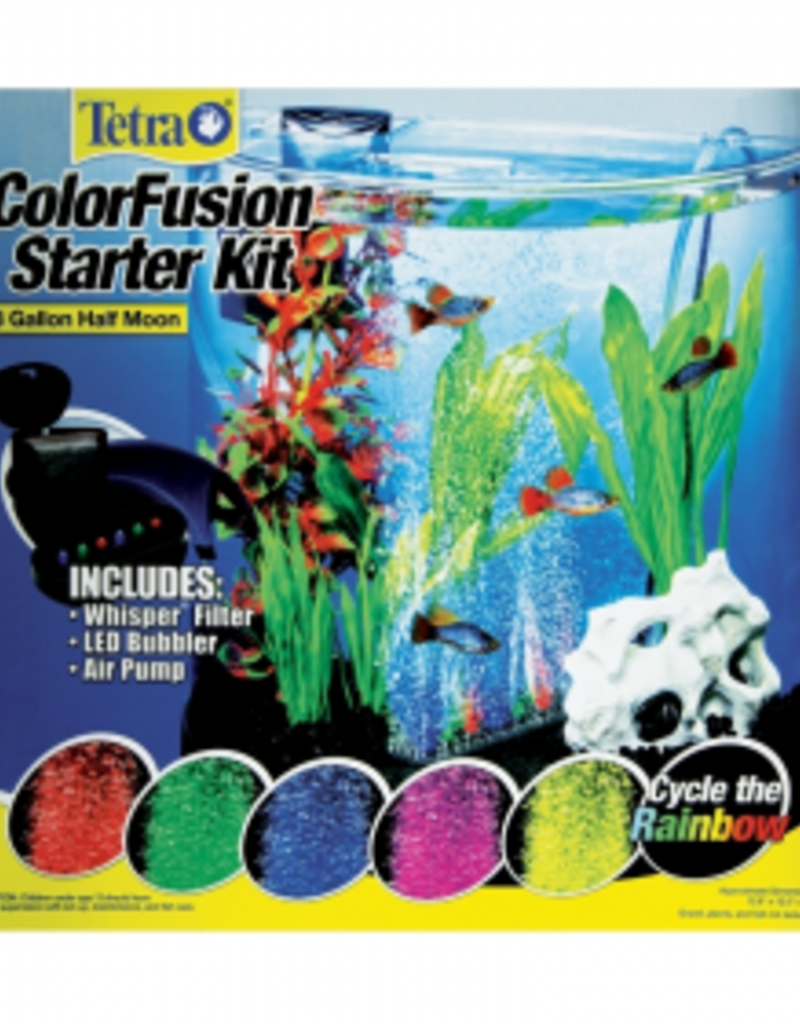 Tetra Betta Tetra Colorfusion Half Moon Kit with LED Bubbler - 3 Gal