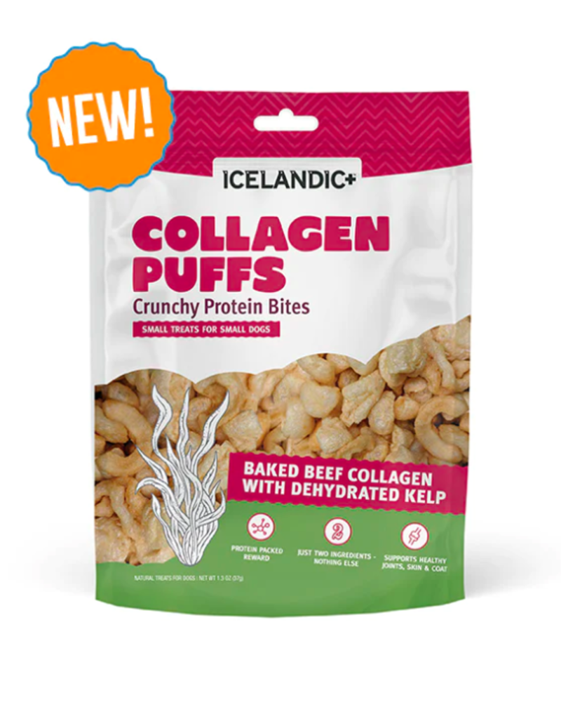 Icelandic Icelandic Beef Cologne Puffs with Kelp Treats - Small Dog 1.3oz