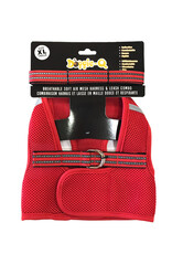 Doggie-Q Doggie-Q Mesh Dog Harness & Leash Combo - Red - XL