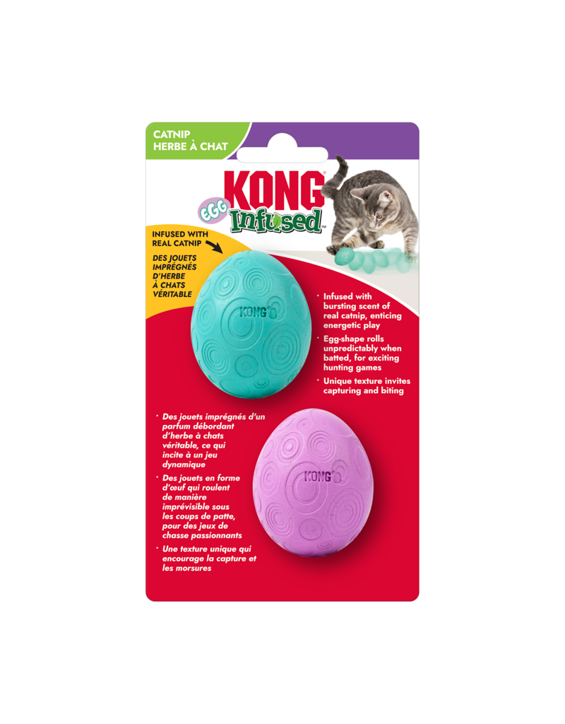 Kong Kong Cat Infused Catnip Egg - 2 pk
