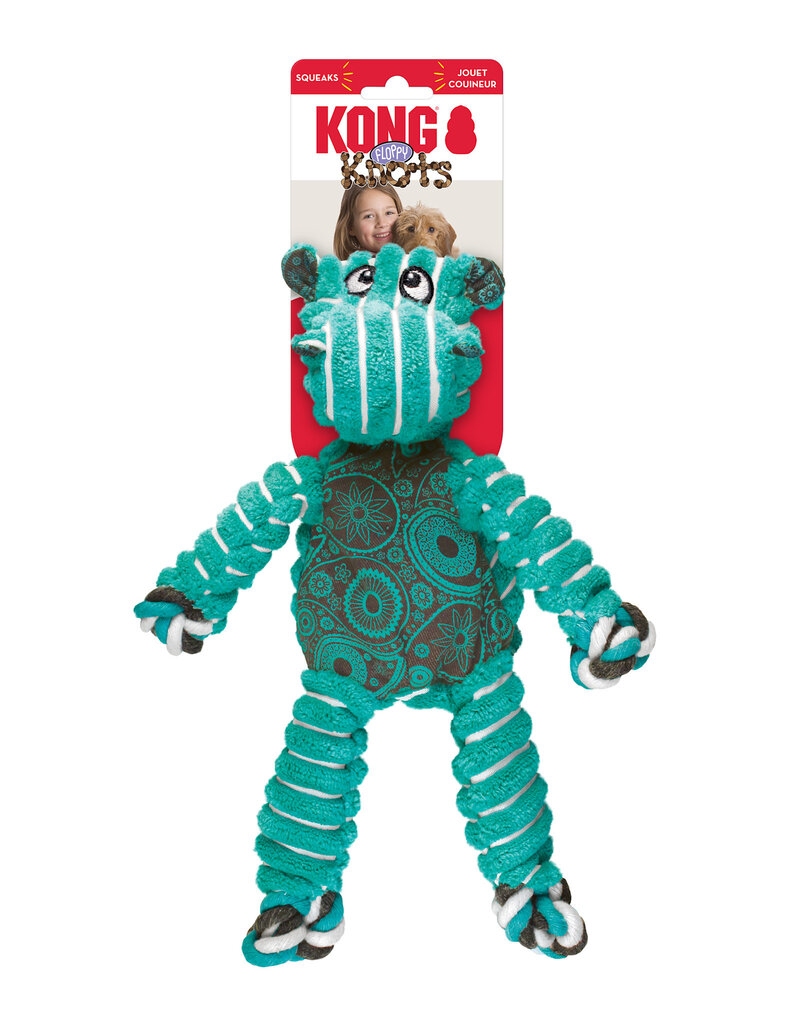 Kong Kong Floppy Knots Fox - Hippo XL