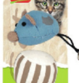 riga Riga Cat Toy Colored Mouse & Ball