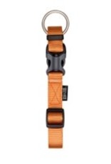 Zeus Adjustable Nylon Dog Collar - Tangerine - Medium