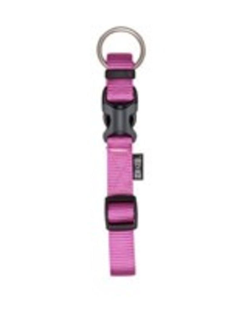 Zeus Adjustable Nylon Dog Collar - Fuchsia - Large