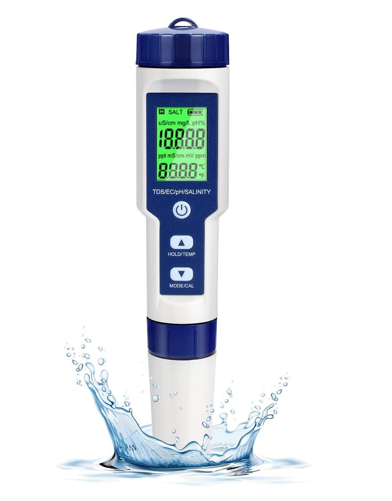GuDoQi GuDoQi Digital PH Meter, 5 in 1 Water Quality Tester