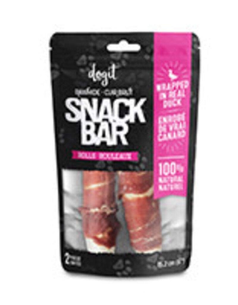 Dogit Dogit Snack Bar Rawhide - Duck-Wrapped Rolls - 2 pcs (15.2 cm/6 in)
