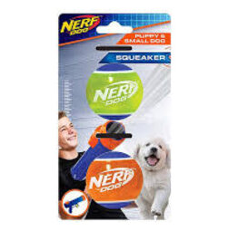 Nerf Dog Nerf Puppy TPR Tennis Ball - 2 Pack - Assorted - 5 cm (2 in)