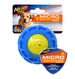 Nerf Dog Nerf Micro Squeak Exo Ball - Medium - Blue & Green - 7.5 cm (3 in)