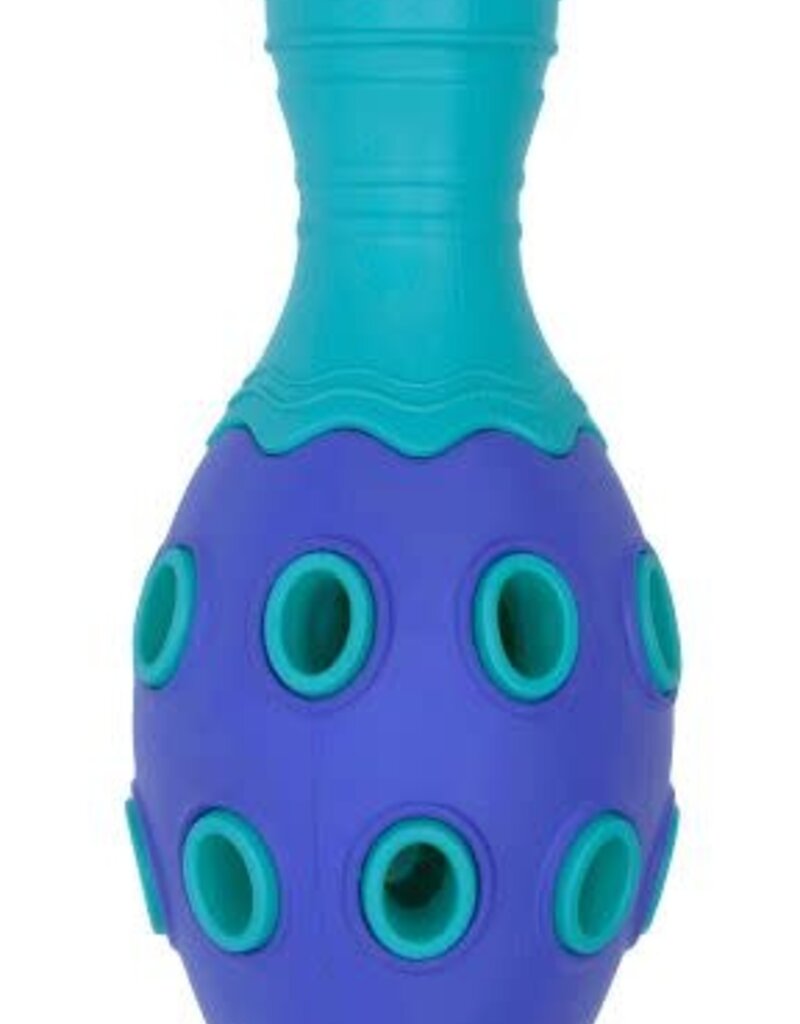 Bud'Z Rubber Astro Bowling Pin - Blue 6in