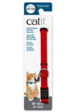 Catit Catit Adjustable Breakaway Nylon Collar - Red - 20-33 cm (8-13 in)