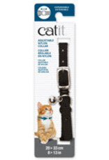 Catit Catit Adjustable Nylon Expandable Collar - Black - 20-33 cm (8-13 in)