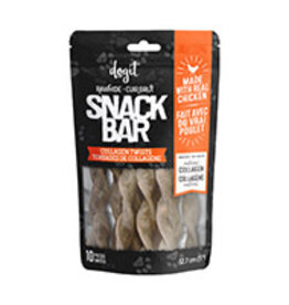 Dogit Dogit SnackBar Chicken Collagen Twists - 10 pieces - 5 in - approx 100 g (3.5 oz)