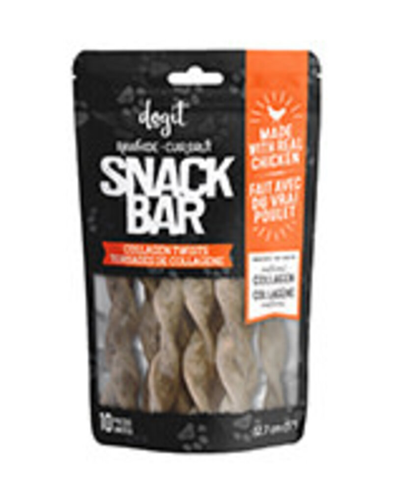 Dogit Dogit SnackBar Chicken Collagen Twists - 10 pieces - 5 in - approx 100 g (3.5 oz)