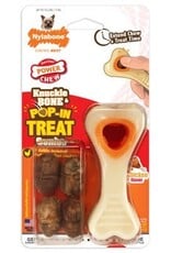 Nylabone Nylabone Power Chew Knuckle Bone & Pop-In Treat Toy - Chicken XSmall
