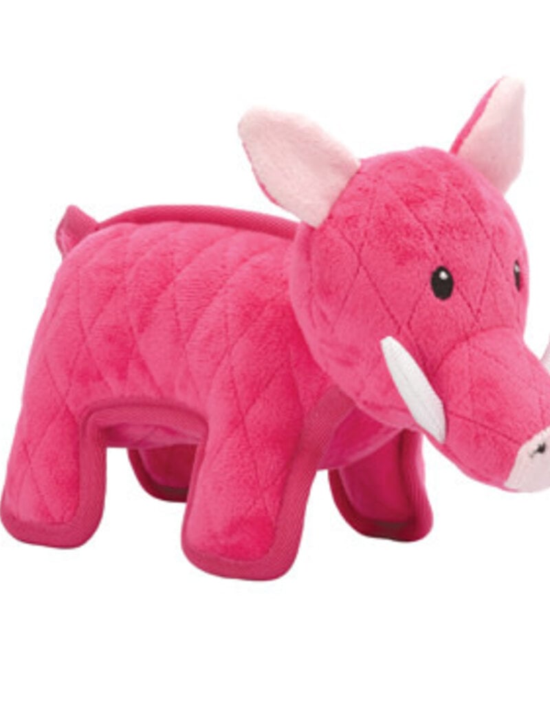 Zeus Safari Dog Toys - Pink Warthog - 15 cm (6 in)