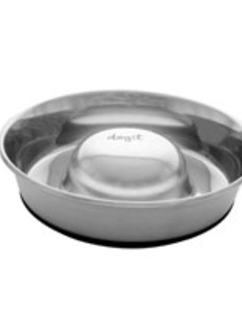 Dogit Dogit Stainless Steel Non-Skid Slow Feed Dog Bowl - 900 ml (30.5 fl.oz.)