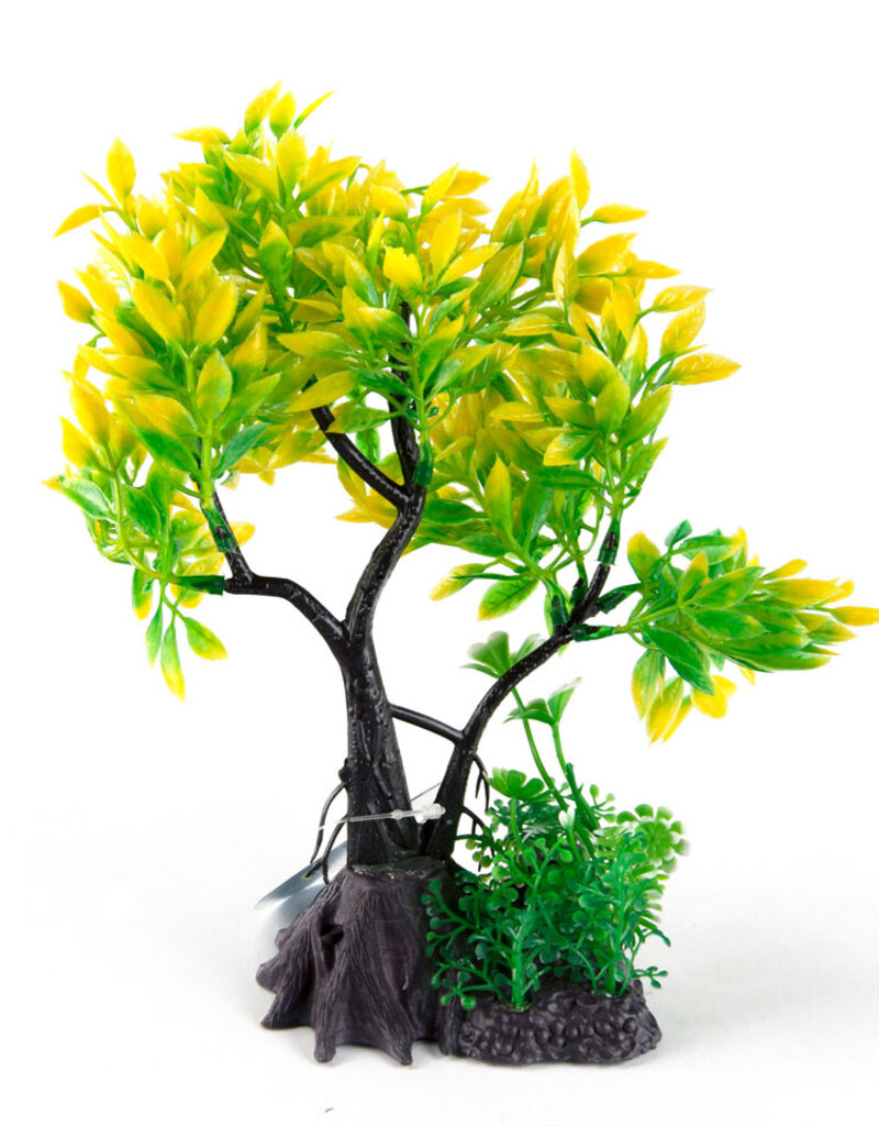 Aqua-Fit Aqua-Fit Yellow Juniper Bonsai Plastic Plant 7"