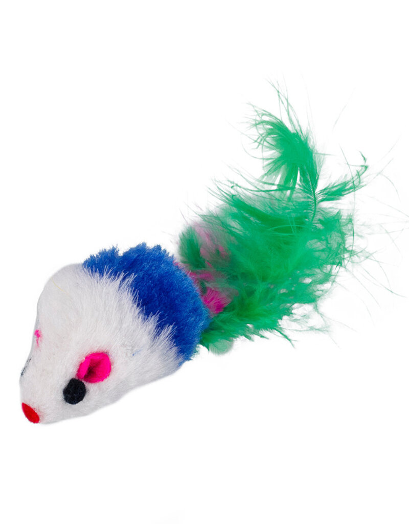 Simon's Mouse with Feather 1pc.