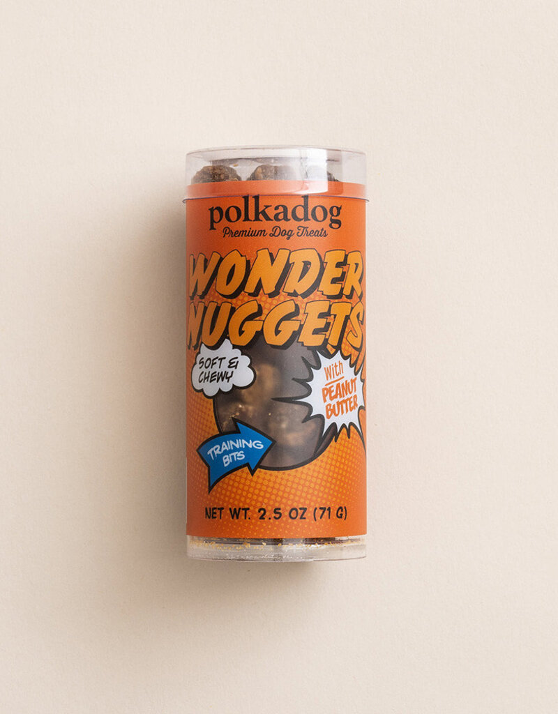 PolkaDog PolkaDog Wonder Nuggets Peanut Butter Treats - Mini Tube - 2.5oz