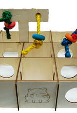 Zoo-Max Zoo-Max Labyrinth - Small Animal Maze with Ropes (10x10x3")