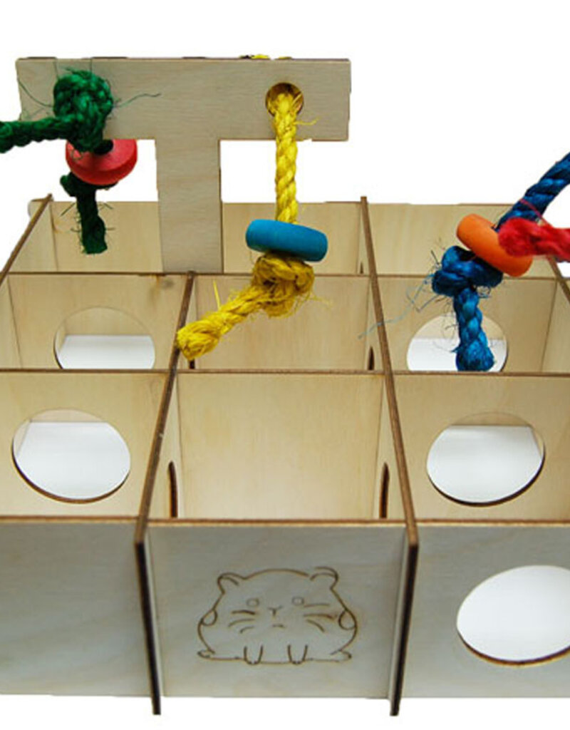 Zoo-Max Zoo-Max Labyrinth - Small Animal Maze with Ropes (10x10x3")