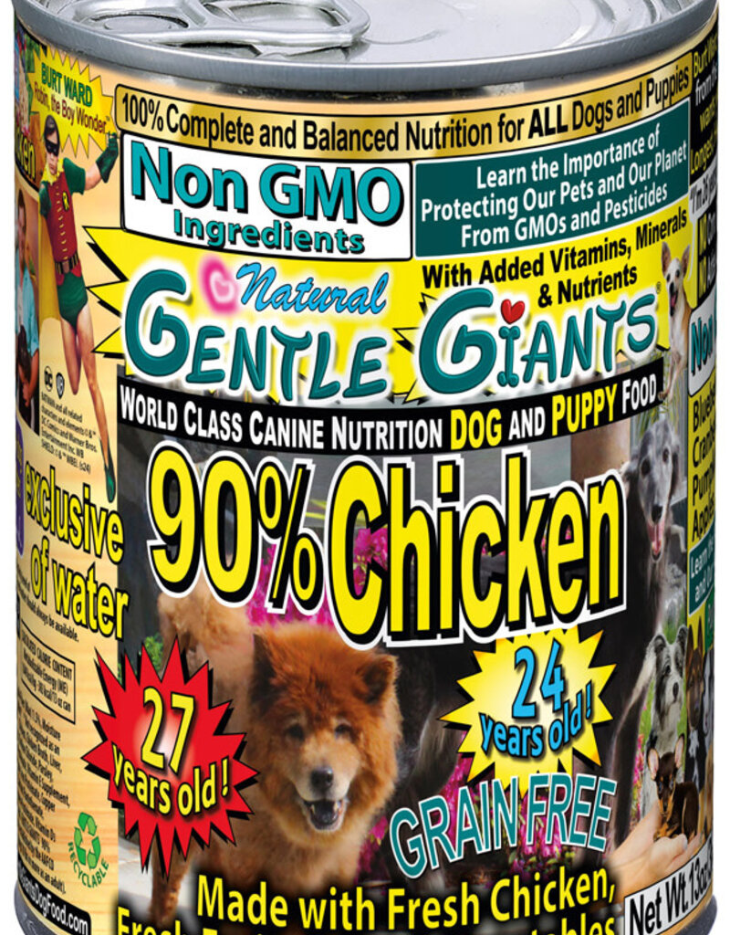 Gentle Giants Gentle Giants Dog Can - 90% Chicken 13oz