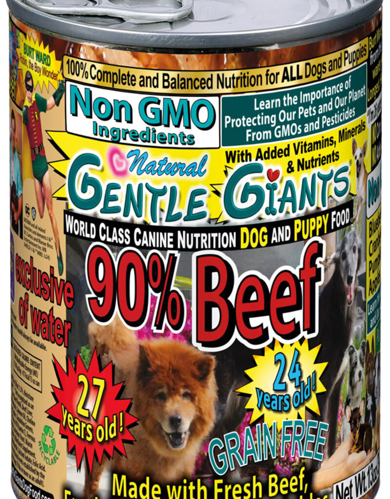 Gentle Giants Gentle Giants Dog Can - 90% Beef 13oz