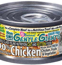 Gentle Giants Gentle Giants Cat Can - 90% Chicken 3oz